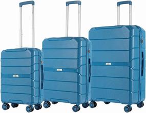 img 1 attached to Polypropylene suitcase L "case Singapore (size M), blue