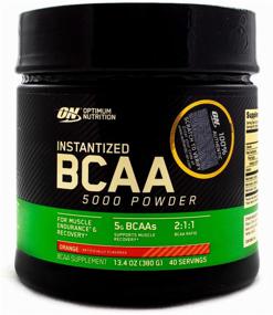 img 4 attached to 🍊 Optimum Nutrition BCAA 5000 Powder, Orange, 380g - Boost Performance and Recovery!