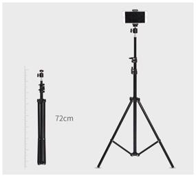 img 4 attached to Tripod tripod for ring lamp, smartphone, camera, height 2.1m