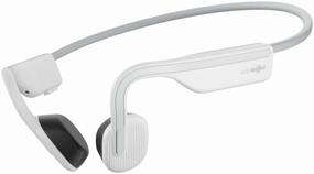 img 4 attached to AfterShokz OpenMove Wireless Headphones, alpine white