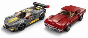 img 4 attached to LEGO Speed ​​Champions: Chevrolet Corvette C8.R Race Car and 1968 Corvette Set – Perfect for Racing Enthusiasts