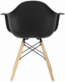 img 3 attached to STOOL GROUP DAW chair set, solid wood, 2 pcs, color: black