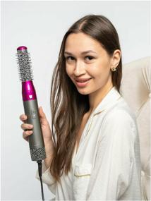 img 3 attached to Versatile 5-in-1 Hair Styler for All Hair Types: All-in-One Hairdryer, Styler, and Curling Tool