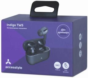 img 1 attached to Wireless headphones Accesstyle Indigo TWS, black