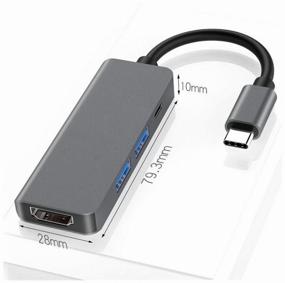 img 4 attached to Хаб Palmexx 4в1 USB-C to HDMI+2*USB3.0+USBC