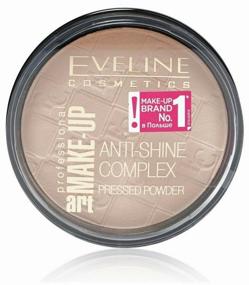 img 3 attached to Eveline Cosmetics Art Make-Up Professional Anti-Shine Complex Pressed Powder 32 Natural