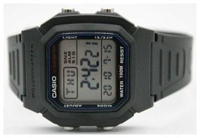 img 4 attached to Wrist watch CASIO Collection Men W-800H-1A quartz, alarm clock, stopwatch, waterproof, display backlight, black