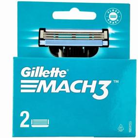 img 3 attached to Interchangeable Cassettes For Men’s Gillette Mach3 Razor, with 3 blades, stronger than steel, for precision shaving, 2 pcs