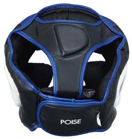 img 1 attached to Boxing helmet Green hill, HGP-9015, L, black/blue