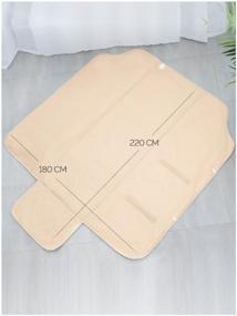 img 2 attached to Infrasauna infrared heating wrapping blanket, home sauna, beauty thermal blanket 220*180, 9 modes, 2 independent heating zones, beige