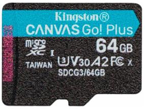img 4 attached to Memory Card Kingston microSDXC 64 GB Class 10, V30, A2, UHS-I U3, R/W 170/70 MB/s, SD adapter