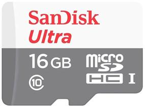 img 4 attached to Карта памяти SanDisk microSDHC 16 ГБ Class 10, UHS-I, R 80 МБ/с, адаптер на SD, зеленый