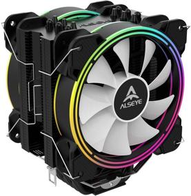 img 4 attached to CPU cooler ALSEYE H120D, black/RGB