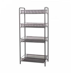 img 1 attached to Bookcase "Ladya 24", storage rack, 4 shelves, 44x25x96, graphite color