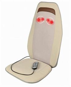 img 4 attached to 🪑 Shiatsu Massage Chair and Seat Massager - PLANTA MN-600 with 3 Intensity Levels, Heating, Vibration Massage, Auto-Adapter