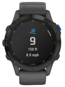 img 4 attached to Garmin Fenix 6 Pro Solar Wi-Fi NFC Smart Watch, Black/Grey
