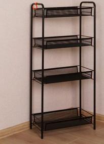 img 1 attached to Bookcase "Ladya 24", storage rack, 4 shelves, 44x25x96, black