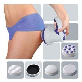 img 2 attached to 💙 White/blue Electric Body Massager: Vibrating Relax & Tone, Spin Tone for Ultimate Relaxation