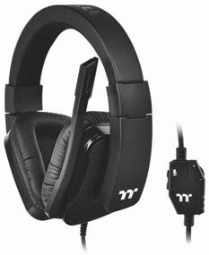 img 1 attached to Computer headset Tt eSPORTS by Thermaltake Shock XT, black