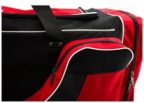 img 4 attached to Bag hockey BITEX 24-975 sports bag on wheels, black-red polyester