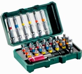 img 4 attached to Bit set Metabo 626710000, 29 pcs, green