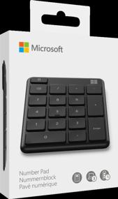 img 2 attached to Microsoft Number Pad Bluetooth Wireless Keyboard Matte Black