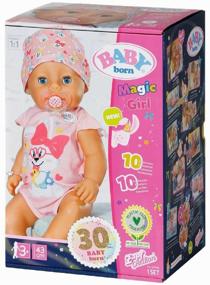 img 4 attached to Interactive doll Zapf Creation Baby born girl with magic eyes, 43 cm, 833698 multi-colored