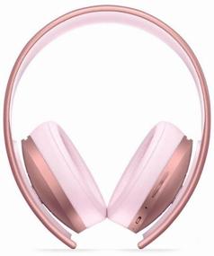 img 1 attached to Sony Gold wireless headset for PS4 (CUHYA-0080) rose gold