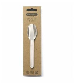img 4 attached to Black blum Cutlery 3-piece cutlery set silver