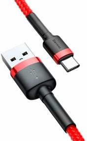 img 4 attached to Cable Baseus Cafule PD USB Type-C - USB Type-C, 2 m, red/black
