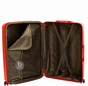 img 4 attached to Polypropylene suitcase on 4 wheels M / Luggage / 89 L / Lightweight durable suitcase polypropylene