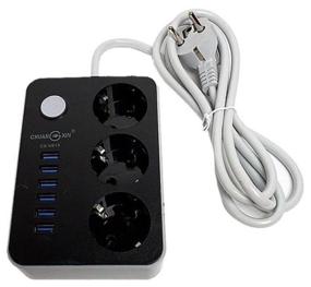 img 2 attached to Surge protector Wire tech 6 USB 3 sockets CX-U613 / USB 4.1A charging / Fast charging / Stabilizer / Surge protection