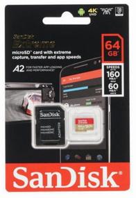 img 1 attached to Карта памяти SanDisk microSDXC 64 ГБ Class 10, V30, A2, UHS Class 3, R/W 160/60 МБ/с, адаптер на SD