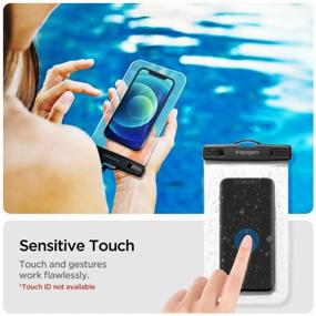 img 4 attached to Waterproof Case Spigen A601 2 Pack (AMP03098) for Smartphone 8" (Clear)