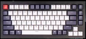 img 1 attached to QMK Keychron Q1 Wireless Mechanical Keyboard, 84 Keys, Aluminum Case, RGB Backlight, Gateron G Phantom Red Switch, Black