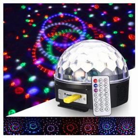 img 4 attached to Disco ball LED magic Ball Musical with bluetooth remote control and flash drive / Disco ball projector / Disco ball lamp light music