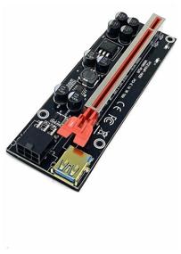 img 1 attached to Riser ver 009s Plus PCI-E X1-X16 Mining adapter red