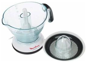 img 4 attached to Citrus juicer Moulinex PC 302B10 Vitapress 1000, white/black