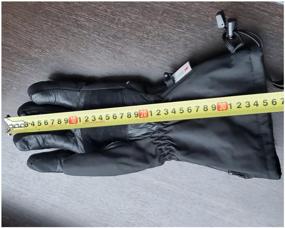 img 4 attached to Перчатки зимние электро подогрев аккумуляторы 2X3000мАч для рыбалки, охоты, снегохода горнолыжные
