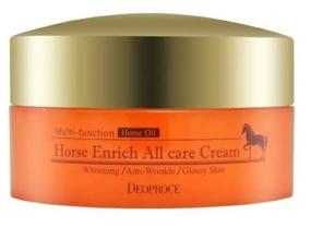 img 1 attached to Deoproce Horse Enrich All Care Cream Крем для лица питательный с лошадиным жиром, 100 г