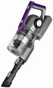 img 3 attached to Weissgauff V18 BLDC Turbo Soft Brush Vacuum Cleaner: Powerful Cleaning in Grey/Purple