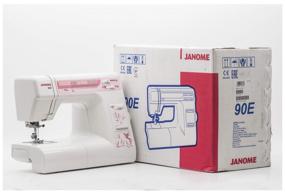 img 1 attached to 🧵 Sewing Machine Janome 90E Limited Edition: Elegant White Design for Expert Stitching