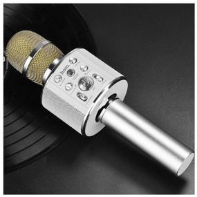 img 4 attached to Hoco BK3 Cool Sound Karaoke Microphone Gold