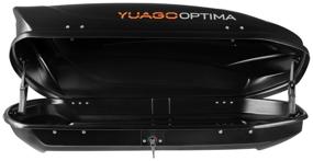 img 4 attached to Roof box Yuago Optima EuroLock (390 l), black
