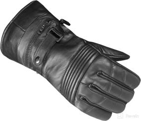 img 3 attached to Classic Winter Men's Motorcycle Gloves | Sheep Leather Thinsulate Gauntlet | Street Cruiser Cold Weather Warm Riding Biker Gloves L