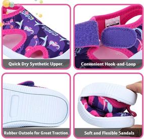 img 1 attached to Tombik Toddler Breathable Walking Sandals: Stylish Girls' Athletic Shoes