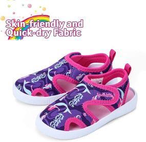 img 2 attached to Tombik Toddler Breathable Walking Sandals: Stylish Girls' Athletic Shoes