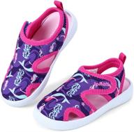 tombik toddler breathable walking sandals: stylish girls' athletic shoes logo