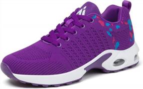 img 4 attached to Experience Comfort And Style With Mishansha Women'S Breathable Air Cushion Sneakers For Running And Walking