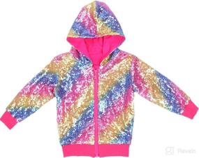 img 4 attached to 🧥 Cilucu Sequin Kids Jackets: Zipper Coat for Girls Boys, Perfect Toddler Birthday & Christmas Clothes